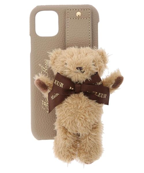 Maison de FLEUR - ♡メゾンドフルール♡ささえてくまさんiPhoneX/XSケース♡クマ♡ベア♡ Maison de FLEUR - ♡メゾンドフルール♡ささえてくまさん