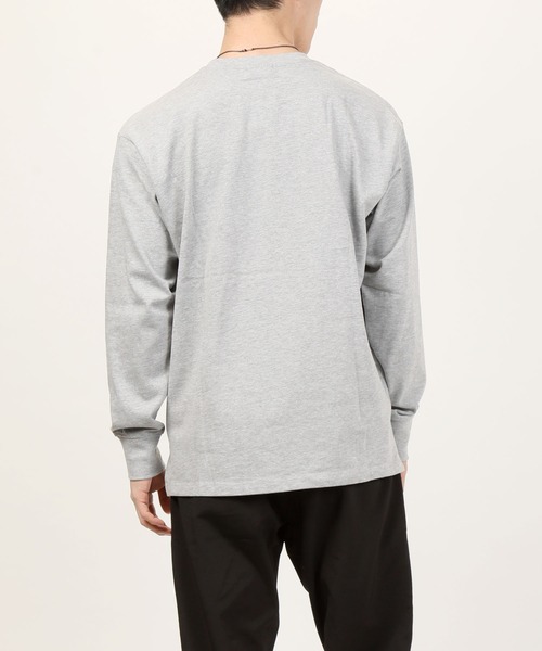 TopIsm(トップイズム)の「ワイドシルエット ヘビーウェイト ボーダー&無地 ロングTシャツ(Tシャツ/カットソー・メンズ・ホワイト/ブラック/ネイビー/グレー/ホワイト×ブラック・LL/M/L)」の13枚目の写真