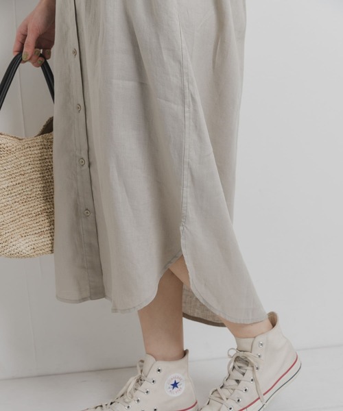 URBAN RESEARCH Sonny Label（アーバンリサーチサニーレーベル）の「リネンシャツワンピース（ワンピース・レディース・ベージュ系その他/ブラック/その他1/ブルー系その他・FREE）」の13枚目の写真