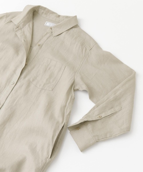 URBAN RESEARCH Sonny Label（アーバンリサーチサニーレーベル）の「リネンシャツワンピース（ワンピース・レディース・ベージュ系その他/ブラック/その他1/ブルー系その他・FREE）」の5枚目の写真