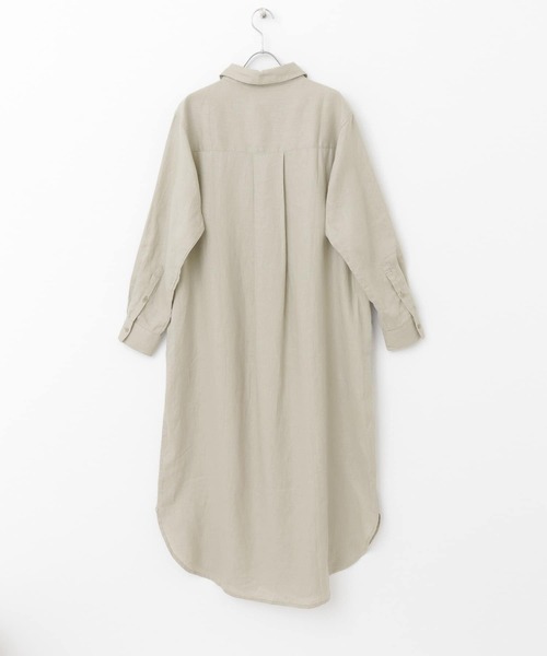 URBAN RESEARCH Sonny Label（アーバンリサーチサニーレーベル）の「リネンシャツワンピース（ワンピース・レディース・ベージュ系その他/ブラック/その他1/ブルー系その他・FREE）」の7枚目の写真