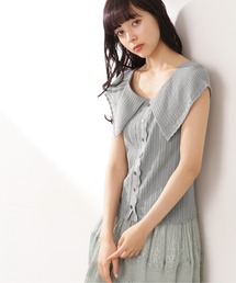 JILL by JILL STUART | ◇クロシェ風カラーアイレットニット(ニット/セーター)