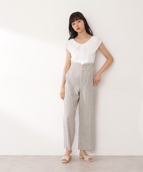 JILL by JILL STUART（ジルバイジルスチュアート）の「◇クロシェ風カラーアイレットニット（ニット/セーター・レディース・カーキ/ホワイト/ブラック・FREE）」の20枚目の写真