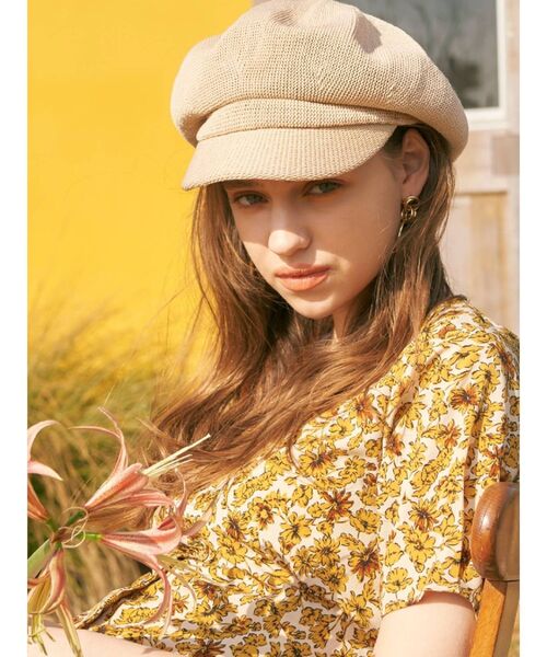 RESEXXY（リゼクシー）の「クールキャスケット（キャスケット・レディース・ホワイト/ブラック/ベージュ・FREE）」の3枚目の写真