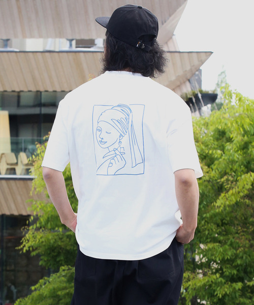 MASTER FRAME(マスターフレーム )の「MASTER FRAME KYUNDESUプリントTシャツ(Tシャツ/カットソー・メンズ・ホワイト/ブラック/ピンク/ブルー・2/4/3)」の1枚目の写真