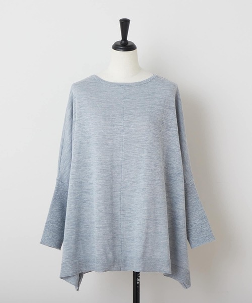 BEARDSLEY（ビアズリー）の「リネンニット（ニット/セーター・レディース・ピンク/ライトグレー・FREE）」の17枚目の写真