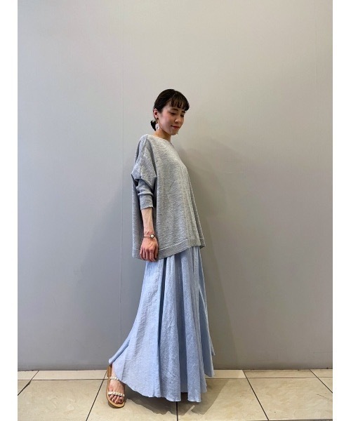 BEARDSLEY（ビアズリー）の「リネンニット（ニット/セーター・レディース・ピンク/ライトグレー・FREE）」の18枚目の写真