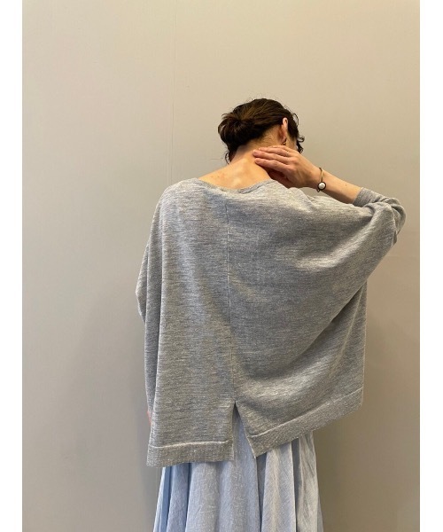 BEARDSLEY（ビアズリー）の「リネンニット（ニット/セーター・レディース・ピンク/ライトグレー・FREE）」の19枚目の写真