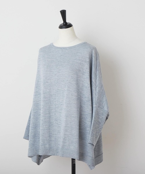 BEARDSLEY（ビアズリー）の「リネンニット（ニット/セーター・レディース・ピンク/ライトグレー・FREE）」の16枚目の写真