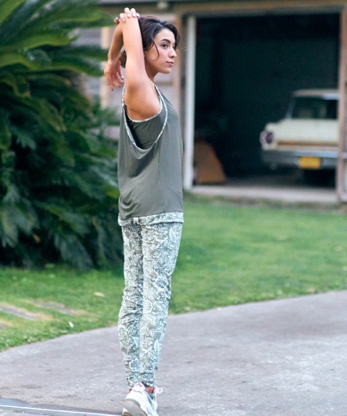 ROXY（ロキシー）の「ROXY/ロキシー 水陸両用ハイウエスト  フィットネスレギンス   RLY212626T（レギンス/スパッツ・レディース・カーキ/パープル/ネイビー・M/S）」の22枚目の写真