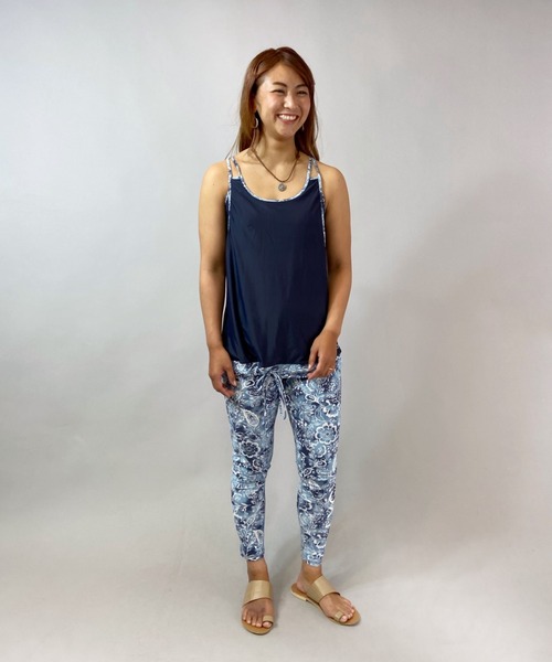 ROXY（ロキシー）の「ROXY/ロキシー 水陸両用ハイウエスト  フィットネスレギンス   RLY212626T（レギンス/スパッツ・レディース・カーキ/パープル/ネイビー・M/S）」の6枚目の写真