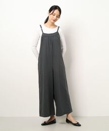 Samansa Mos2 | 後ろシャーリングキャミサロペット(サロペット/オーバーオール)