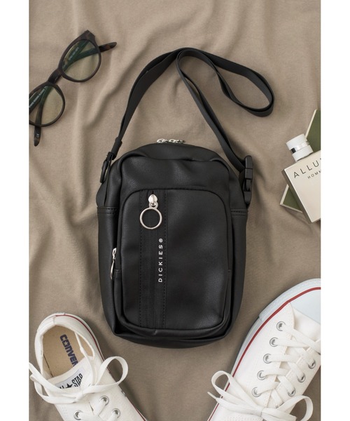 Dickies（ディッキーズ）の「【Dickies】DK SYNTHETIC LETHER MINI SHOULDER BAG 14505000（ショルダーバッグ・メンズ・グレー/ベージュ系その他/ベージュ/ブラック・FREE）」の8枚目の写真