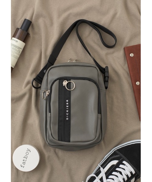 Dickies（ディッキーズ）の「【Dickies】DK SYNTHETIC LETHER MINI SHOULDER BAG 14505000（ショルダーバッグ・メンズ・グレー/ベージュ系その他/ベージュ/ブラック・FREE）」の14枚目の写真