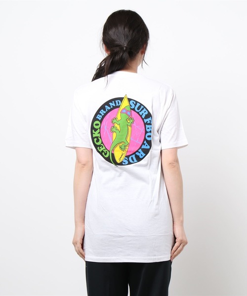 tシャツ 「GECKO HAWAII/ゲッコーハワイ」GECKO SURFBOARDS TEE(UN) レディース メンズ GECKO HAWAII/ゲッコーハワイ】GECKO SURFBOARDS TEE(UN)（T