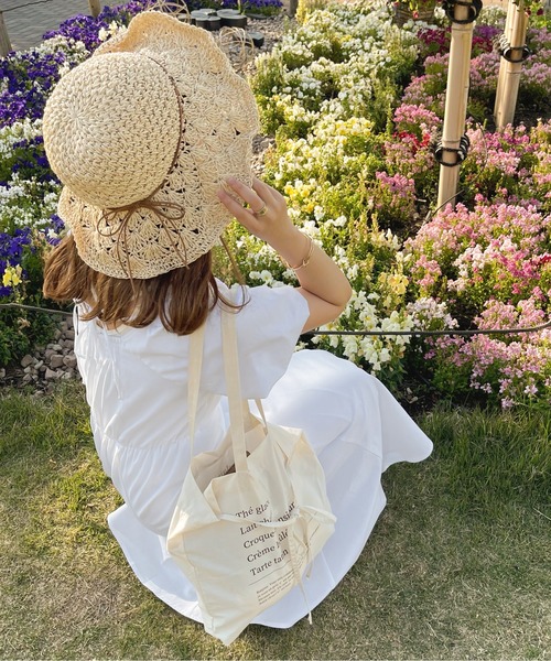 apres jour clair（アプレジュールクレア）の「【apres jour clair×ARIAZ】ストローハット（ハット・レディース・ライトブラウン/ライトベージュ・FREE）」の18枚目の写真