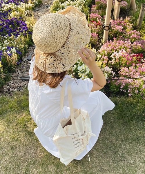 apres jour clair（アプレジュールクレア）の「【apres jour clair×ARIAZ】ストローハット（ハット・レディース・ライトブラウン/ライトベージュ・FREE）」の10枚目の写真