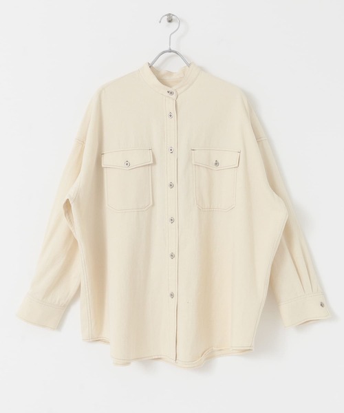 URBAN RESEARCH（アーバンリサーチ）の「バンドカラーデニムシャツ（シャツ/ブラウス・レディース・アイボリー/ブルー・FREE）」の20枚目の写真