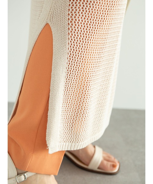 Green　Parks（グリーンパークス）の「メッシュニットスカート＊＊（スカート・レディース・ライトベージュ/モカ/ブラウン・FREE）」の15枚目の写真