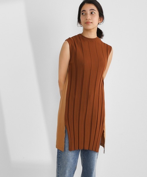 Bou Jeloud（ブージュルード）の「ハイネックノースリーブリブニット（ニット/セーター・レディース・ブラック/レッド/カーキ・FREE）」の12枚目の写真