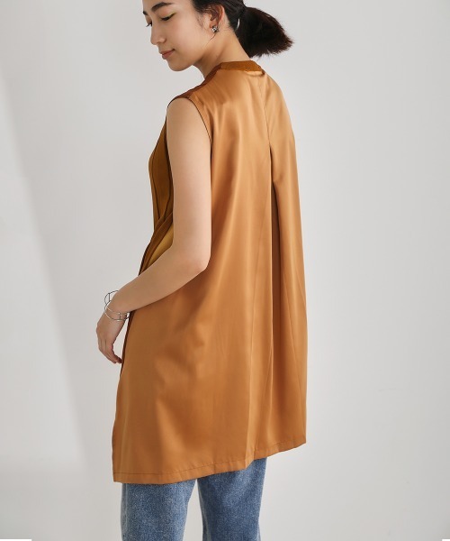 Bou Jeloud（ブージュルード）の「ハイネックノースリーブリブニット（ニット/セーター・レディース・ブラック/レッド/カーキ・FREE）」の15枚目の写真