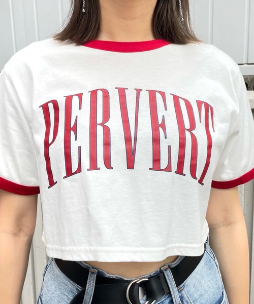 WHO'S WHO gallery(フーズフーギャラリー)の「リンガーコンパクトTEE(Tシャツ/カットソー・レディース・ホワイト/ブラック/グリーン/オートミール・FREE)」の12枚目の写真