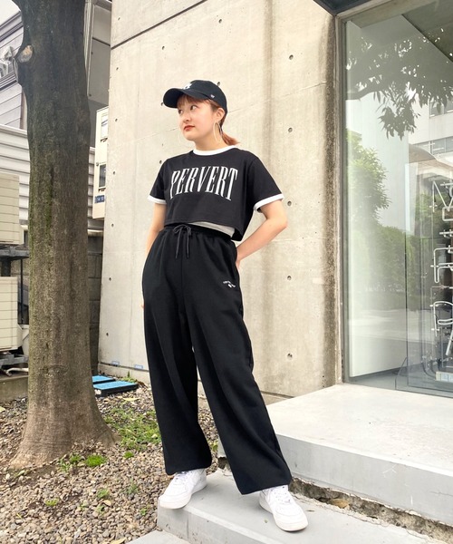 WHO'S WHO gallery(フーズフーギャラリー)の「リンガーコンパクトTEE(Tシャツ/カットソー・レディース・ホワイト/ブラック/グリーン/オートミール・FREE)」の19枚目の写真