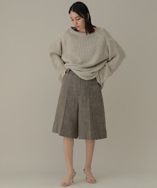 Chaos(カオス)の「リネンシルクニットプルオーバー(ニット/セーター・レディース・ベージュ/ブラック・FREE)」の7枚目の写真