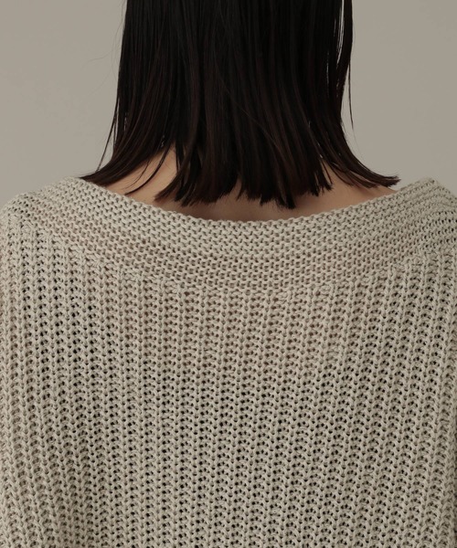 Chaos(カオス)の「リネンシルクニットプルオーバー(ニット/セーター・レディース・ベージュ/ブラック・FREE)」の12枚目の写真