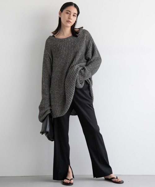 Chaos(カオス)の「リネンシルクニットプルオーバー(ニット/セーター・レディース・ベージュ/ブラック・FREE)」の18枚目の写真