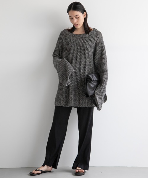 Chaos(カオス)の「リネンシルクニットプルオーバー(ニット/セーター・レディース・ベージュ/ブラック・FREE)」の19枚目の写真