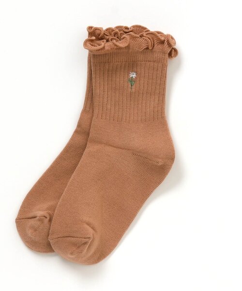 ワンポイント刺繍ソックス ソックス 靴下 Apres Les Cours アプレレクール のファッション通販 Zozotown