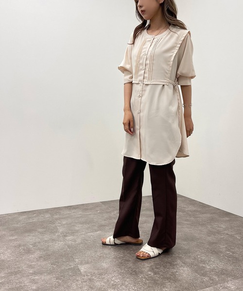 apres jour mignon(アプレジュールミニョン)の「デザインバンドカラーシャツ 【ZOZOTOWN限定アイテム】(シャツ/ブラウス・レディース・オフホワイト/ブラック/アイボリー・フリー/X-LARGE)」の19枚目の写真