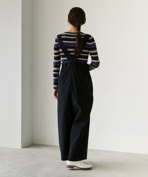 note et silence (ノートエシロンス)の「.High twist cotton クループルオーバー(Tシャツ/カットソー・レディース・マルチ/オフホワイト/ネイビー/グレー・FREE)」の18枚目の写真