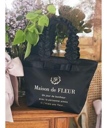 Maison de FLEUR | ブランドロゴフリルハンドルトートSバッグ(トートバッグ)
