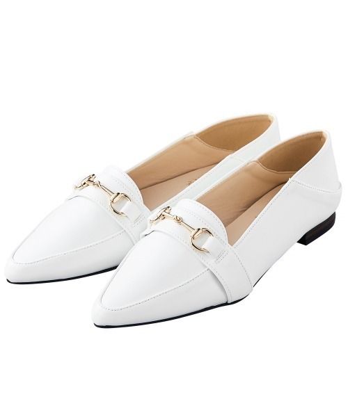 GeeRA（ジーラ）の「ビットローファー＜ポインテッドトゥ＞（ローファー・レディース・アイボリー/キャメル/パイソン/ブラック系その他/レオパード/ブラック/ダークブラウン/その他1/サンドグレー/ライトホワイト・MEDIUM/X-LARGE/SMALL/LARGE）」の18枚目の写真