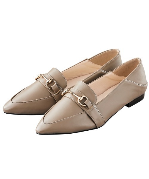 GeeRA（ジーラ）の「ビットローファー＜ポインテッドトゥ＞（ローファー・レディース・アイボリー/キャメル/パイソン/ブラック系その他/レオパード/ブラック/ダークブラウン/その他1/サンドグレー/ライトホワイト・MEDIUM/X-LARGE/SMALL/LARGE）」の19枚目の写真