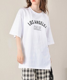 ロゴプリントTシャツ-LOSANGELS-
