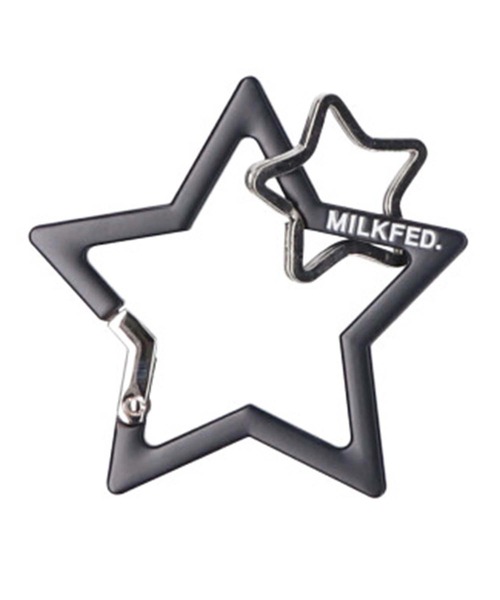 MILKFED.(ミルクフェド)の「STAR CARABINER(キーホルダー・レディース・ブラック/レッド・ONE SIZE)」の4枚目の写真