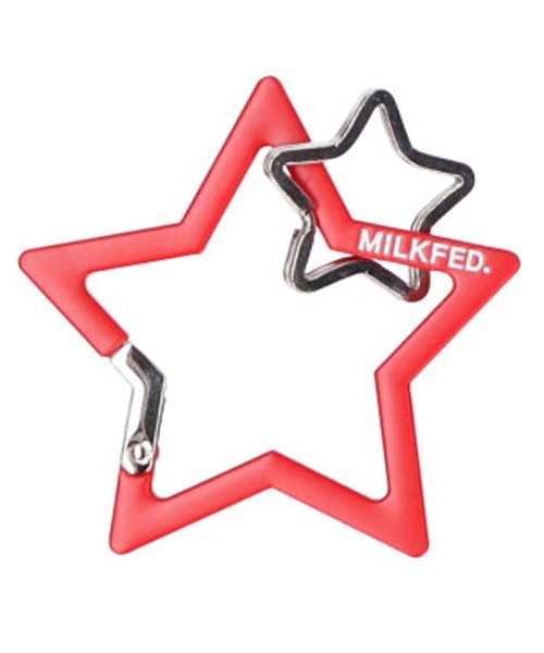 MILKFED.(ミルクフェド)の「STAR CARABINER(キーホルダー・レディース・ブラック/レッド・ONE SIZE)」の9枚目の写真