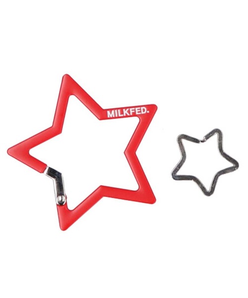 MILKFED.(ミルクフェド)の「STAR CARABINER(キーホルダー・レディース・ブラック/レッド・ONE SIZE)」の6枚目の写真
