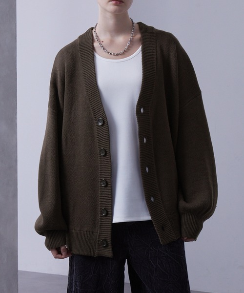 ボリュームスリーブオーバーニットカーディガン（カーディガン/ボレロ
