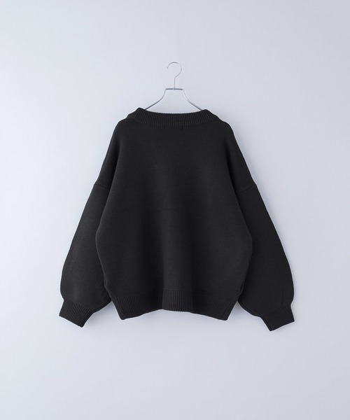 今季完売【新品】ハグオーワー フリルスリーブニットカーディガン black 今季完売【新品】ハグオーワー フリルスリーブニット