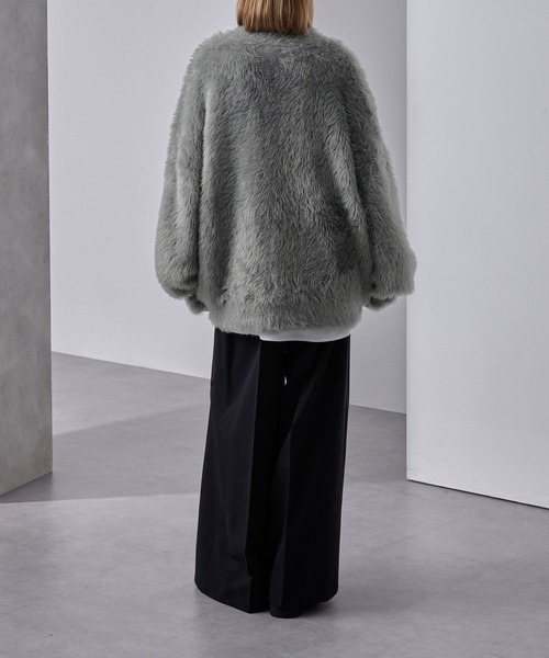 セール】ボリュームスリーブオーバーニットカーディガン（カーディガン