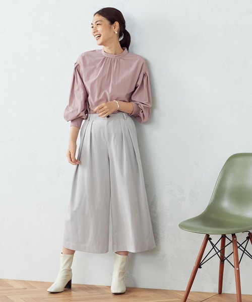 COMME CA ISM（コムサイズム）の「スタンドカラー　ブラウス（シャツ/ブラウス・レディース・ライトグレー/グレー/ピンク・MEDIUM/LARGE）」の18枚目の写真