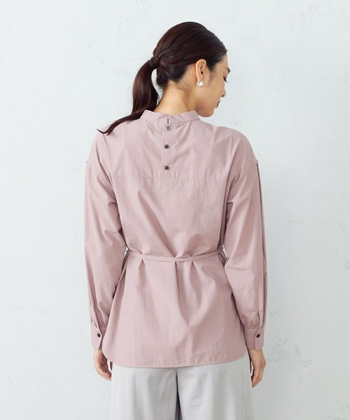 COMME CA ISM（コムサイズム）の「スタンドカラー　ブラウス（シャツ/ブラウス・レディース・ライトグレー/グレー/ピンク・MEDIUM/LARGE）」の14枚目の写真