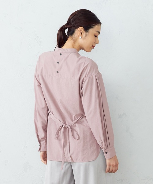 COMME CA ISM（コムサイズム）の「スタンドカラー　ブラウス（シャツ/ブラウス・レディース・ライトグレー/グレー/ピンク・MEDIUM/LARGE）」の10枚目の写真