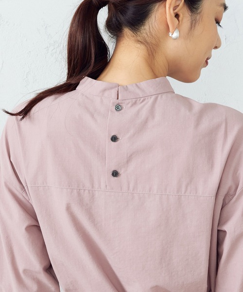 COMME CA ISM（コムサイズム）の「スタンドカラー　ブラウス（シャツ/ブラウス・レディース・ライトグレー/グレー/ピンク・MEDIUM/LARGE）」の8枚目の写真