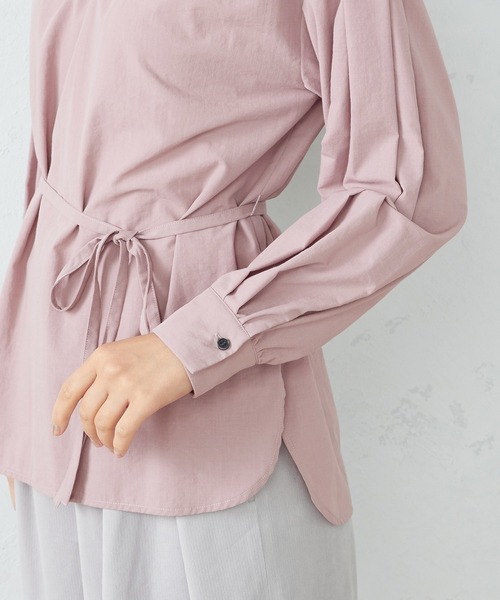 COMME CA ISM（コムサイズム）の「スタンドカラー　ブラウス（シャツ/ブラウス・レディース・ライトグレー/グレー/ピンク・MEDIUM/LARGE）」の21枚目の写真