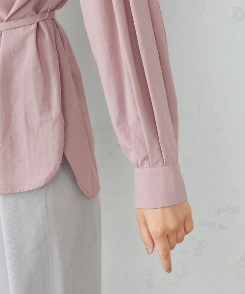 COMME CA ISM（コムサイズム）の「スタンドカラー　ブラウス（シャツ/ブラウス・レディース・ライトグレー/グレー/ピンク・MEDIUM/LARGE）」の19枚目の写真